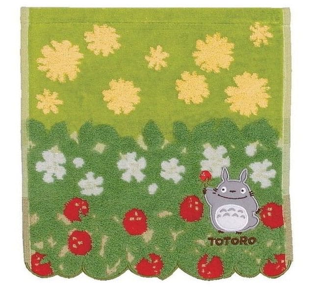 Mein Nachbar Totoro Mini-Handtuch Flowers & Stawberries 25 x 25 cm      - Versand: 7 Tage nach Bestellung