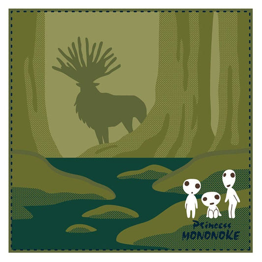Studio Ghibli Mini-Handtuch Prinzessin Mononoke Shadow of the Deer God 25 x 25 cm   - Versand: 7 Tage nach Bestellung