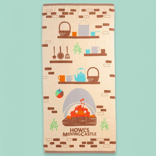 Das wandelnde Schloss Handtuch Cook with Calcifer 70 x 140 cm - Preorder - ETA: 24.12.2026