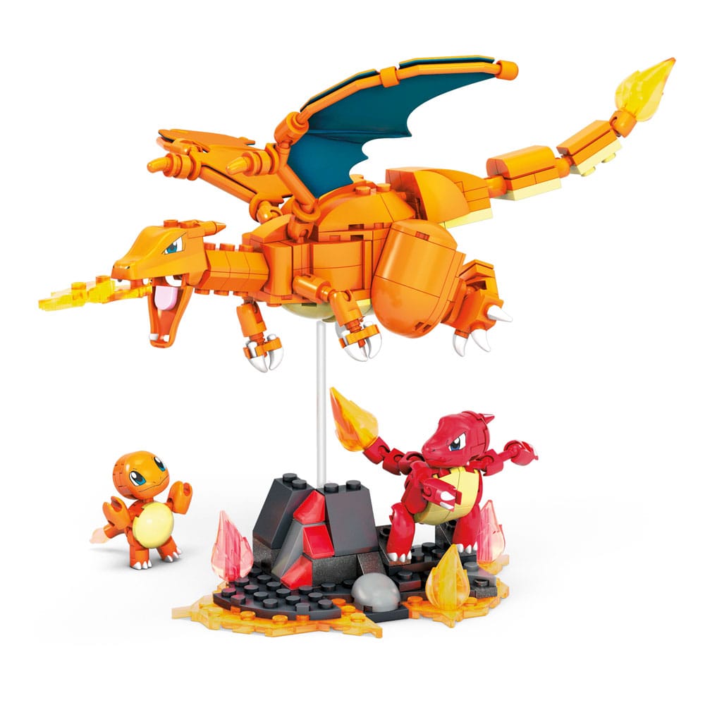 Pokémon Mega Construx Bauset Glumanda Evolutionsset - Preorder - ETA: Anfang 02.2025