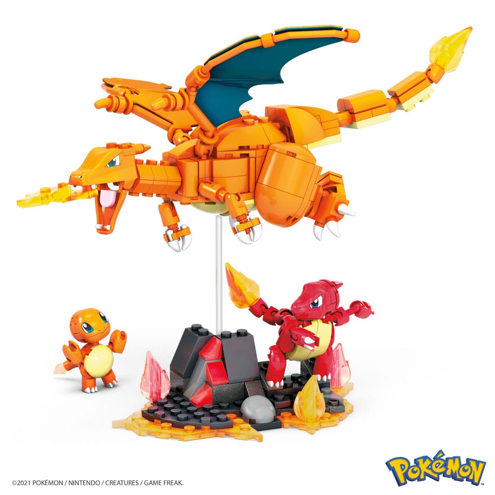 Pokémon Mega Construx Bauset Glumanda Evolutionsset - Preorder - ETA: Anfang 02.2025