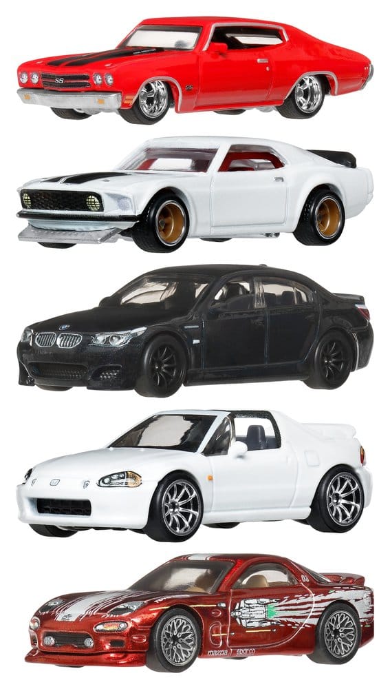 Fast & Furious Hot Wheels Premium Die-Cast Fahrzeuge 1/64 979P Sortiment (10) - Versand: 7 Tage nach Bestellung