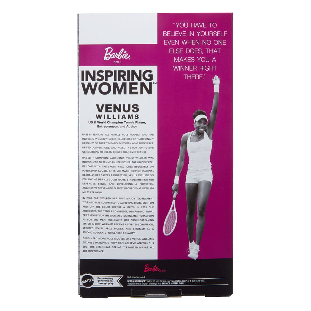 Barbie Signature Inspiring Women Puppe Venus Williams - Versand: 5-7 Tage nach Bestellung