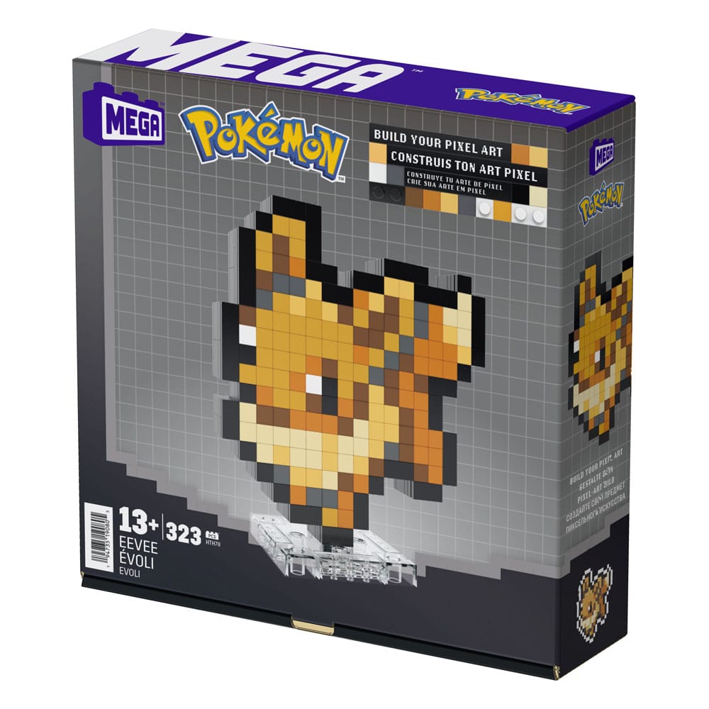 Pokémon MEGA Bauset Evoli Pixel Art 21 cm - Preorder - ETA: Anfang 02.2025