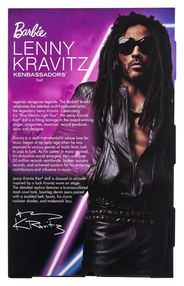 Barbie Signature Puppe Kenbassadors: Lenny Kravitz - Versand: 7 Tage nach Bestellung