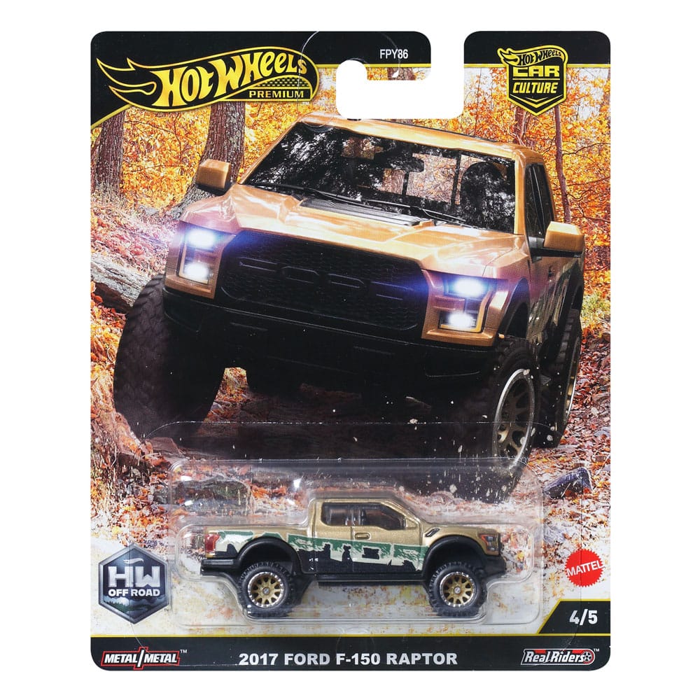 Hot Wheels Premium Car Culture Diecast Modellauto 1/64 2017 Ford F-150 Raptor - Versand: 7 Tage nach Bestellung