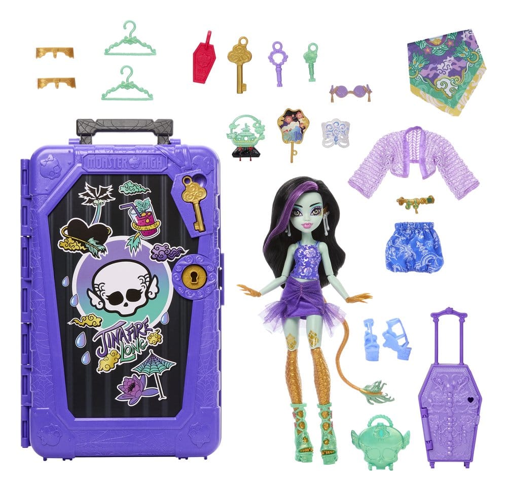 Monster High Skulltimate Secrets Puppe Destination: Gore-geous Oasis - Jinafire Long - Versand: 7 Tage nach Bestellung