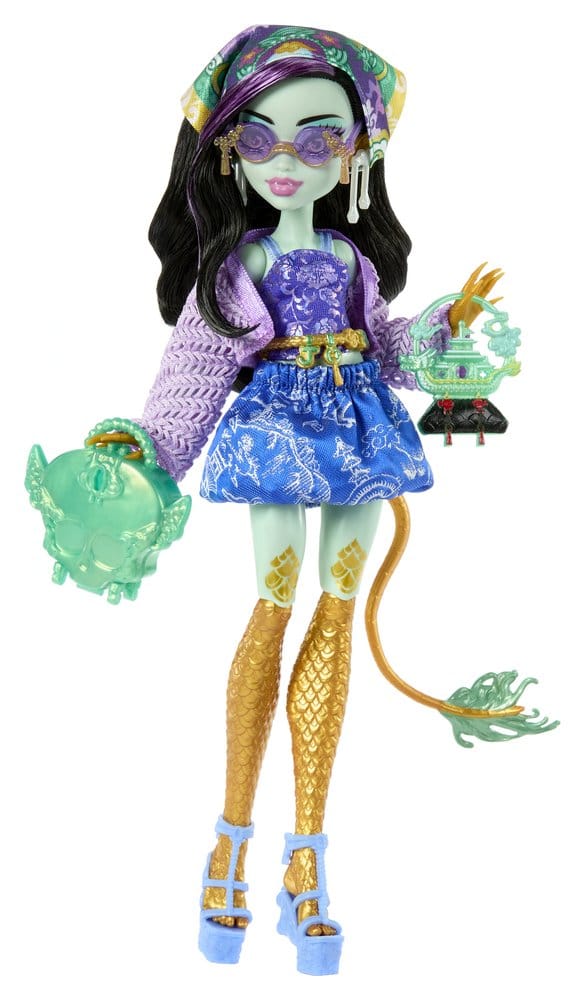 Monster High Skulltimate Secrets Puppe Destination: Gore-geous Oasis - Jinafire Long - Versand: 7 Tage nach Bestellung
