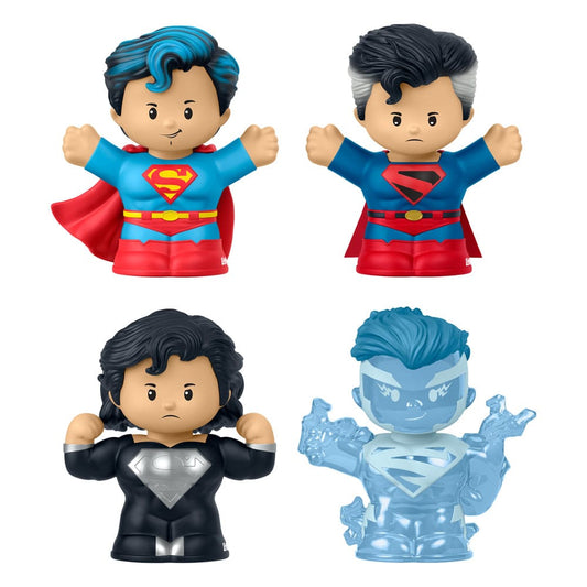 DC Comics Little People Collector Minifiguren 4er-Pack Superman: Through the Ages 7 cm - Versand: 5-7 Tage nach Bestellung
