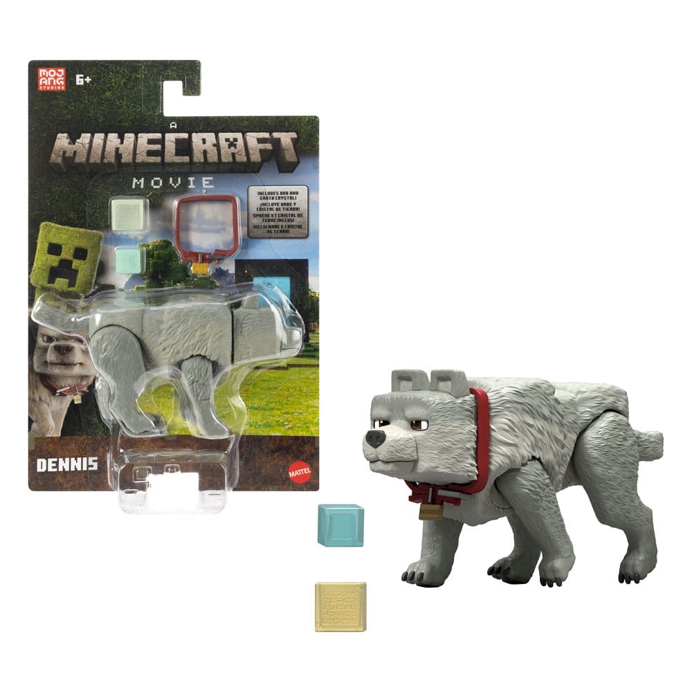 Ein Minecraft Film Actionfigur Dennis der Wolf 10 cm - Preorder - ETA: 27.12.2025