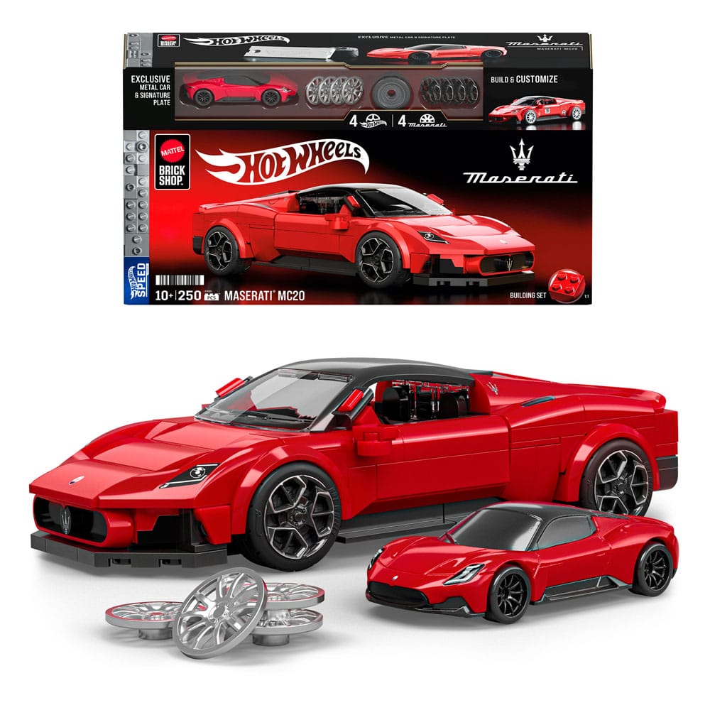 Mattel Brick Shop Hot Wheels Speed Series Bauset 1/32 Maserati MC20 - Preorder - ETA: 31.03.2026
