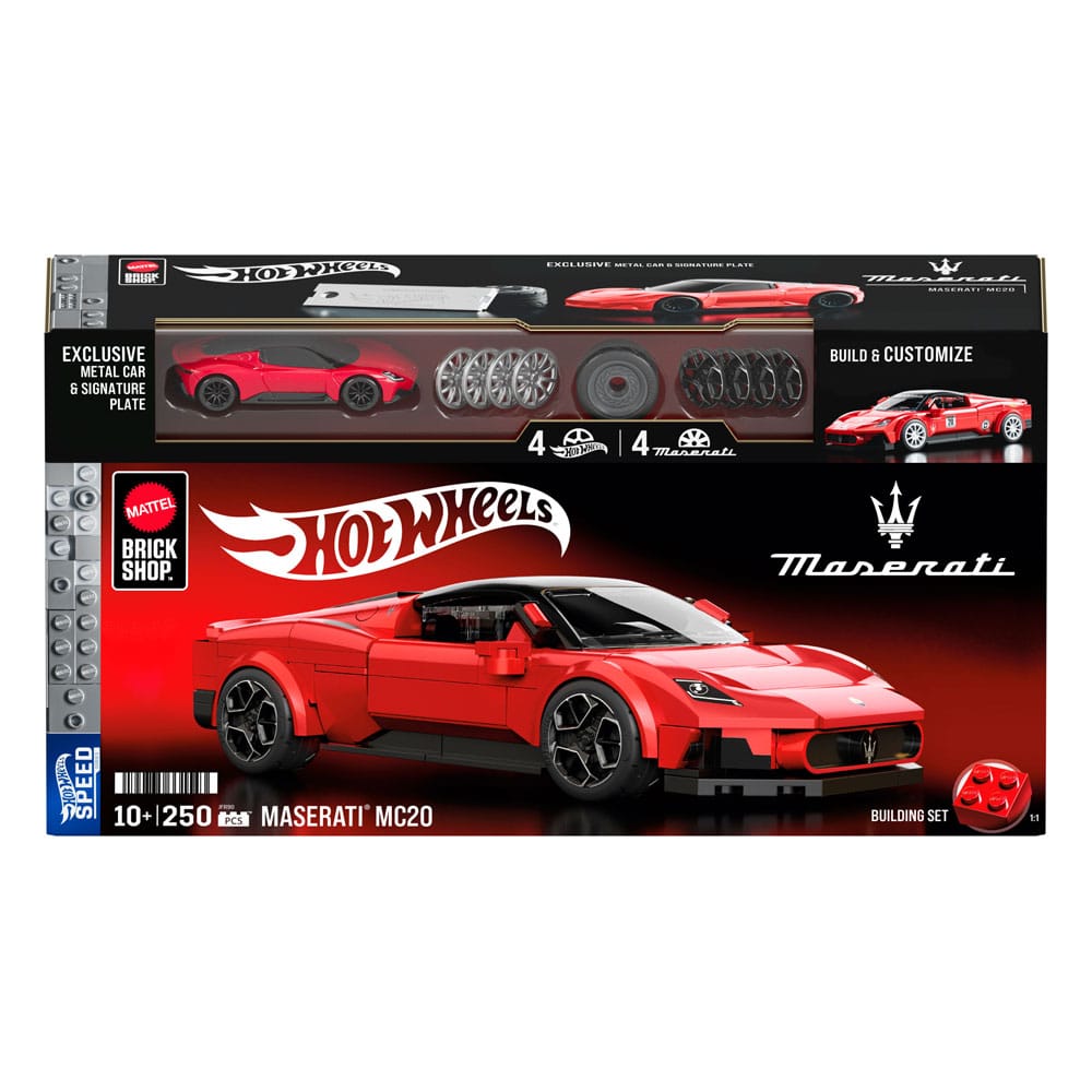 Mattel Brick Shop Hot Wheels Speed Series Bauset 1/32 Maserati MC20 - Preorder - ETA: 31.03.2026