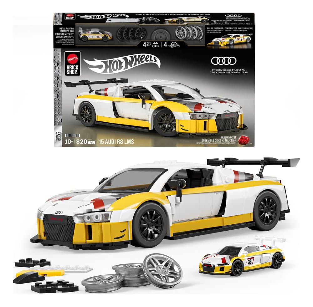 Hot Wheels Elite Mattel Brick Shop Bauset 1/16 '15 Audi R8 LMS - Preorder - ETA: 30.06.2026