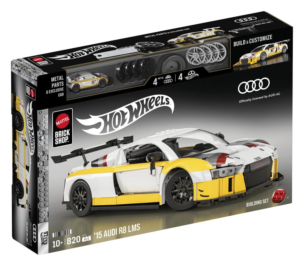 Hot Wheels Elite Mattel Brick Shop Bauset 1/16 '15 Audi R8 LMS - Preorder - ETA: 30.06.2026