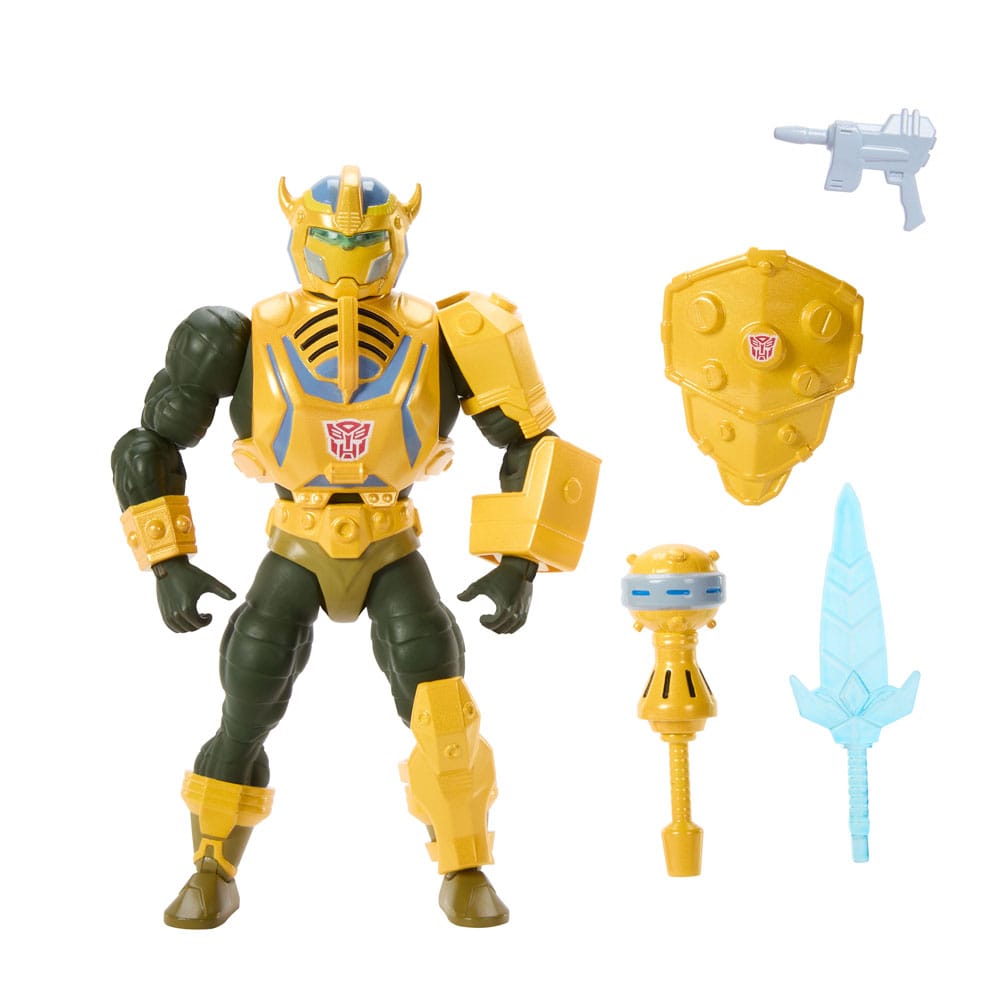 Masters of the Universe x Transformers Actionfigur Bumblebee Armor Man-At-Arms heo European Exclusive 14 cm - Versand: 5-7 Tage nach Bestellung