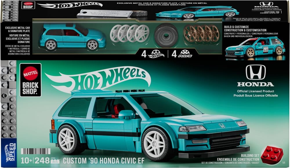 Hot Wheels Speed Series Mattel Brick Shop Bauset 1/32 Custom ’90 Honda Civic EF - Preorder - ETA: 17.07.2026