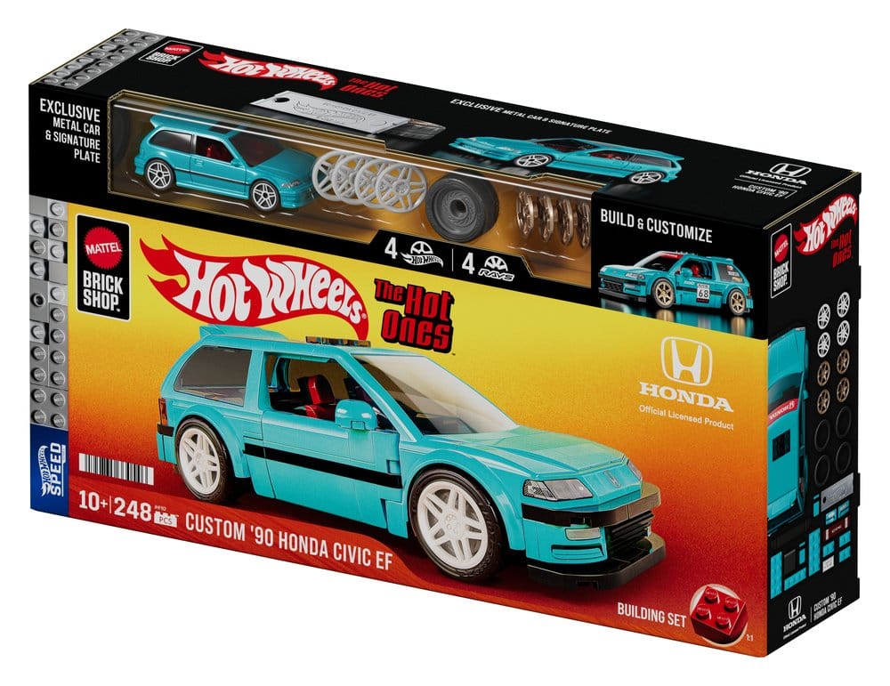 Hot Wheels Speed Series Mattel Brick Shop Bauset 1/32 Custom ’90 Honda Civic EF - Preorder - ETA: 17.07.2026