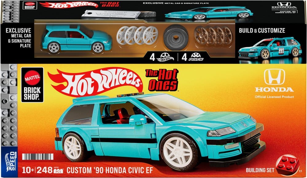 Hot Wheels Speed Series Mattel Brick Shop Bauset 1/32 Custom ’90 Honda Civic EF - Preorder - ETA: 17.07.2026