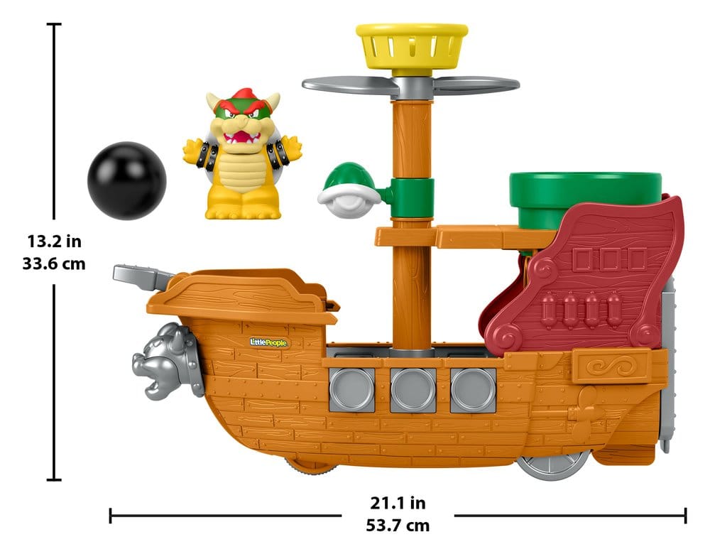 My Mario Little People Spielset Bowsers Luftschiff - Versand: 7 Tage nach Bestellung