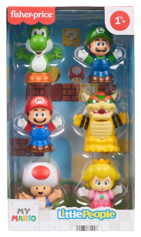 My Mario Little People Collector Minifiguren 6er-Pack 7 cm - Versand: 7 Tage nach Bestellung