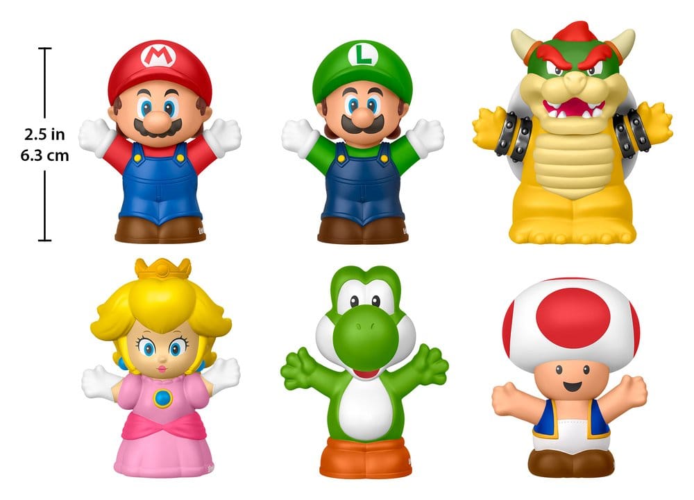 My Mario Little People Collector Minifiguren 6er-Pack 7 cm - Versand: 7 Tage nach Bestellung