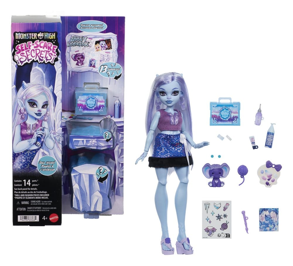 Monster High Self-Scare Secrets Puppe Abbey Bominable - Versand: 7 Tage nach Bestellung