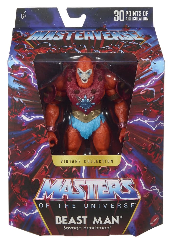 Masters of the Universe Masterverse Actionfigur Vintage Collection: Beast Man 18 cm - Versand: 7 Tage nach Bestellung