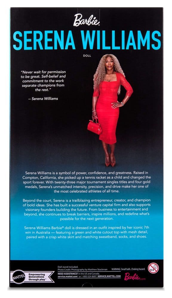 Barbie Signature Puppe Serena Williams - Versand: 7 Tage nach Bestellung