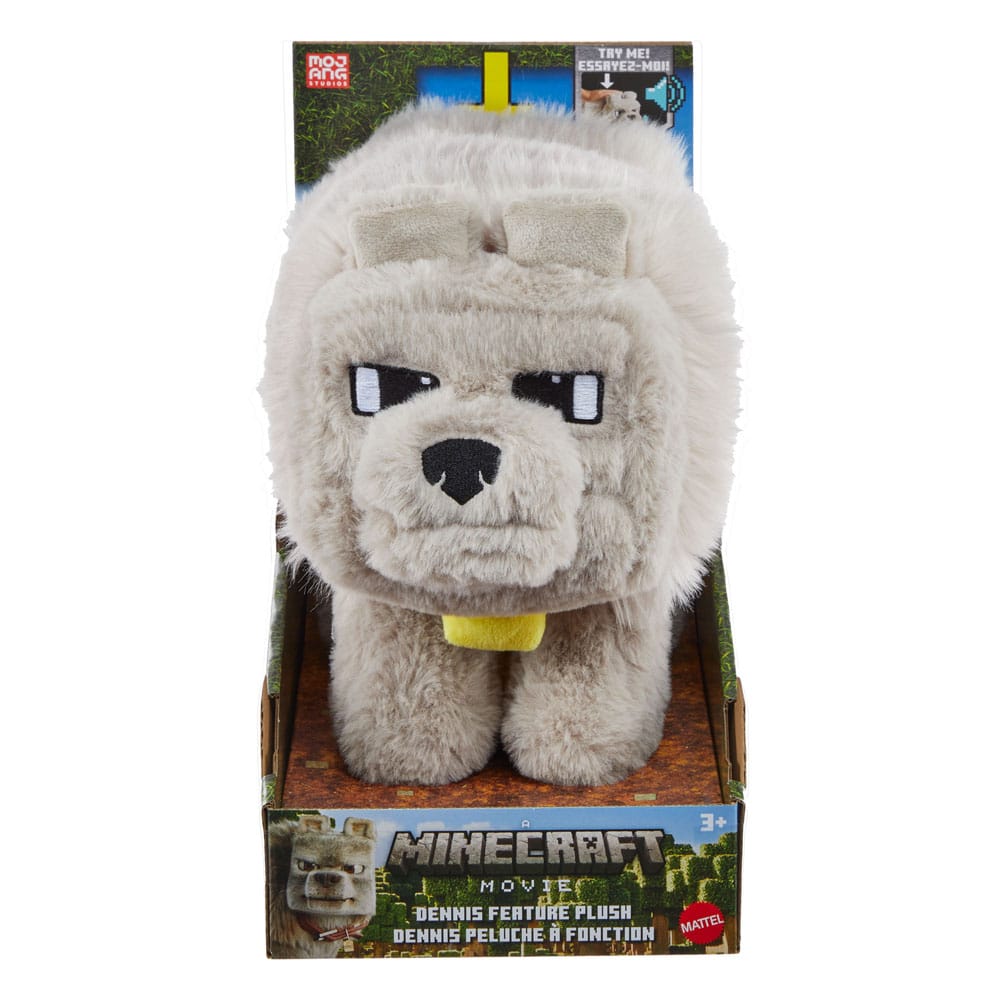 Ein Minecraft Film Plüschfigur mit Sound Dennis der Wolf 20 cm - Versand: 5-7 Tage nach Bestellung