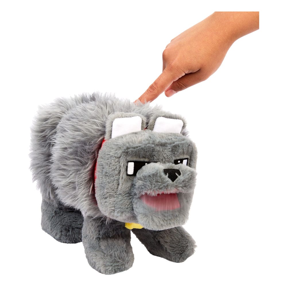 Ein Minecraft Film Plüschfigur mit Sound Dennis der Wolf 20 cm - Versand: 5-7 Tage nach Bestellung