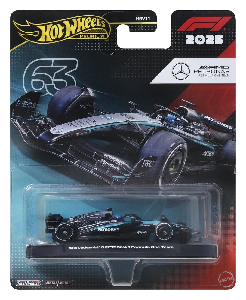 Formel 1 Hot Wheels Premium Die-Cast Fahrzeug 1:64 Team Mercedes Benz: Driver 1 - Versand: 7 Tage nach Bestellung