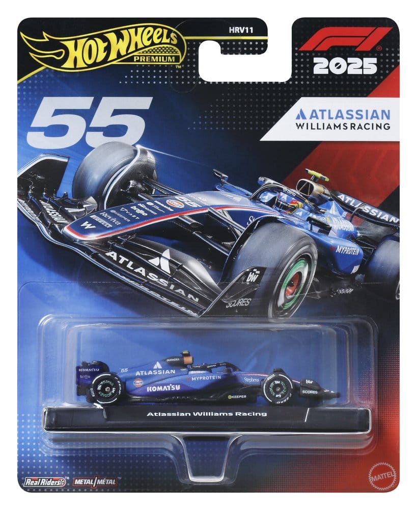 Formel 1 Hot Wheels Premium Die-Cast Fahrzeug 1:64 Team Williams: Driver 1 - Versand: 7 Tage nach Bestellung