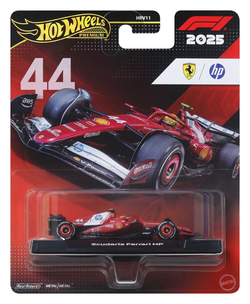 Formel 1 Hot Wheels Premium Die-Cast Fahrzeug 1/64 Team Ferrari: Driver 1 - Versand: 7 Tage nach Bestellung