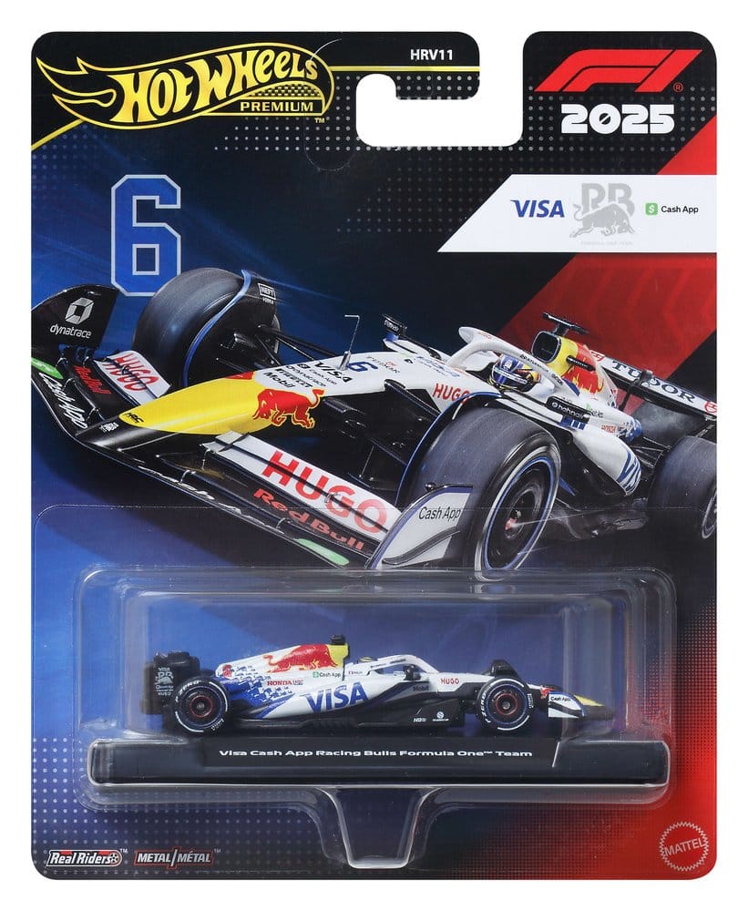 Formel 1 Hot Wheels Premium Die-Cast Fahrzeug 1/64 Visa Cash App Racing Bulls F1 Team - Versand: 7 Tage nach Bestellung