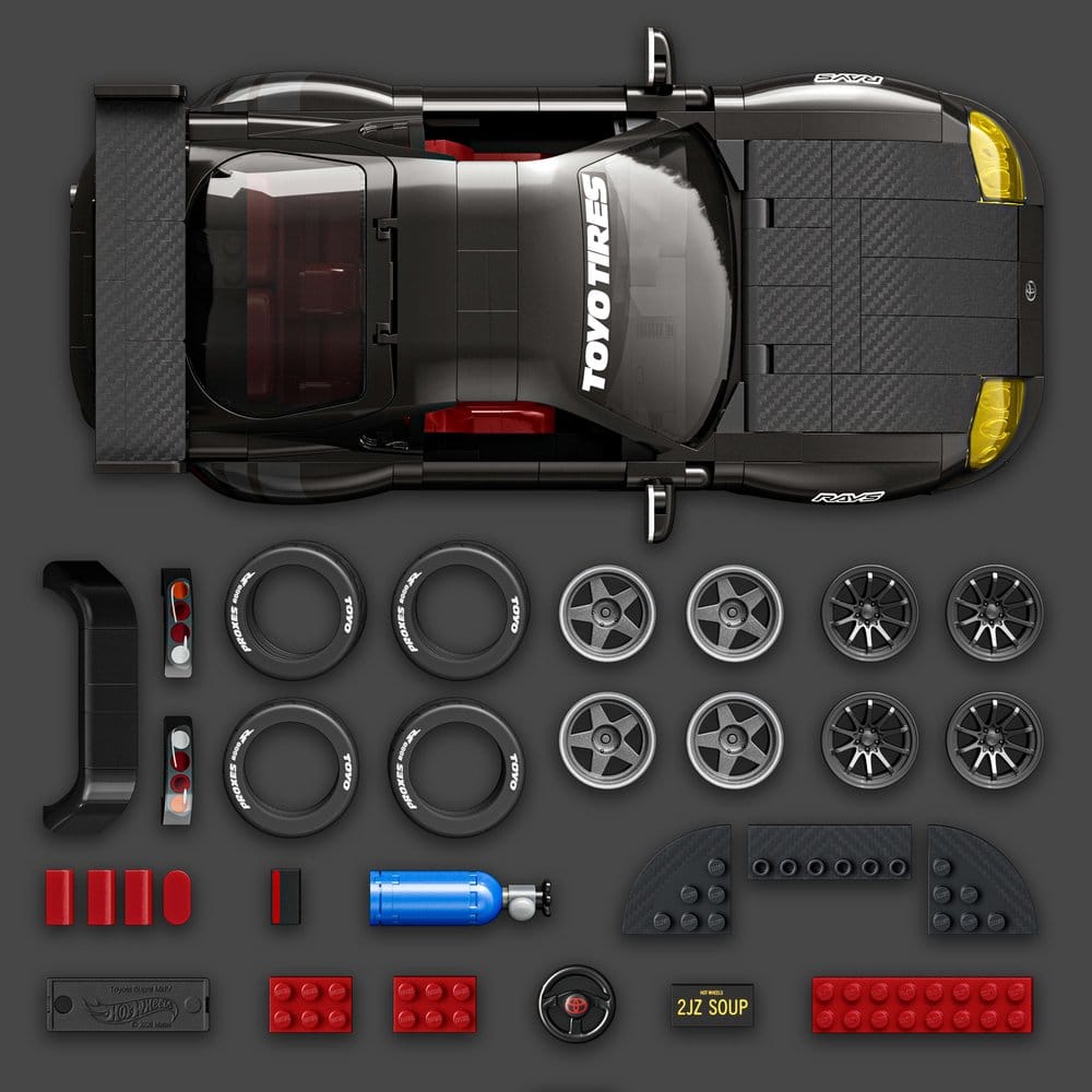 Hot Wheels Elite Mattel Brick Shop Bauset 1/16 '94 Toyota Supra MKIV - Preorder - ETA: 25.08.2026