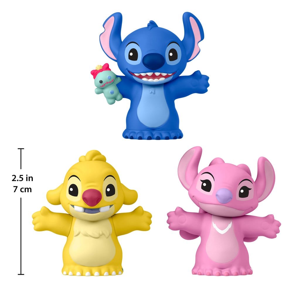 Lilo &amp; Stitch Little People Collector Minifiguren 3er-Pack Stitch &amp; The Cousins 7 cm - Versand: 7 Tage nach Bestellung