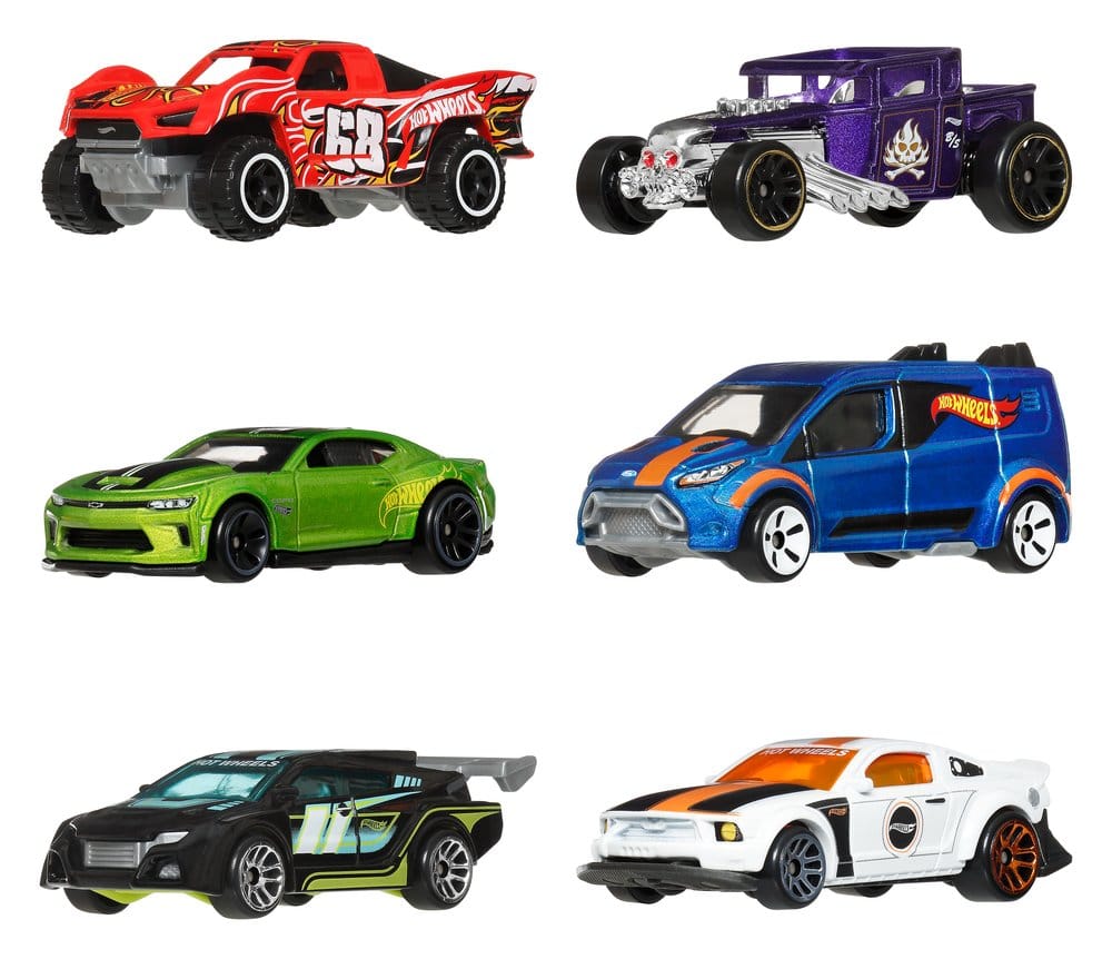 Hot Wheels Silver Series Die-Cast Fahrzeuge 6er-Pack 1/64 Legends - Versand: 7 Tage nach Bestellung