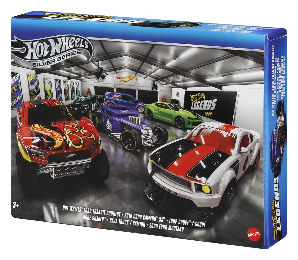 Hot Wheels Silver Series Die-Cast Fahrzeuge 6er-Pack 1/64 Legends - Versand: 7 Tage nach Bestellung