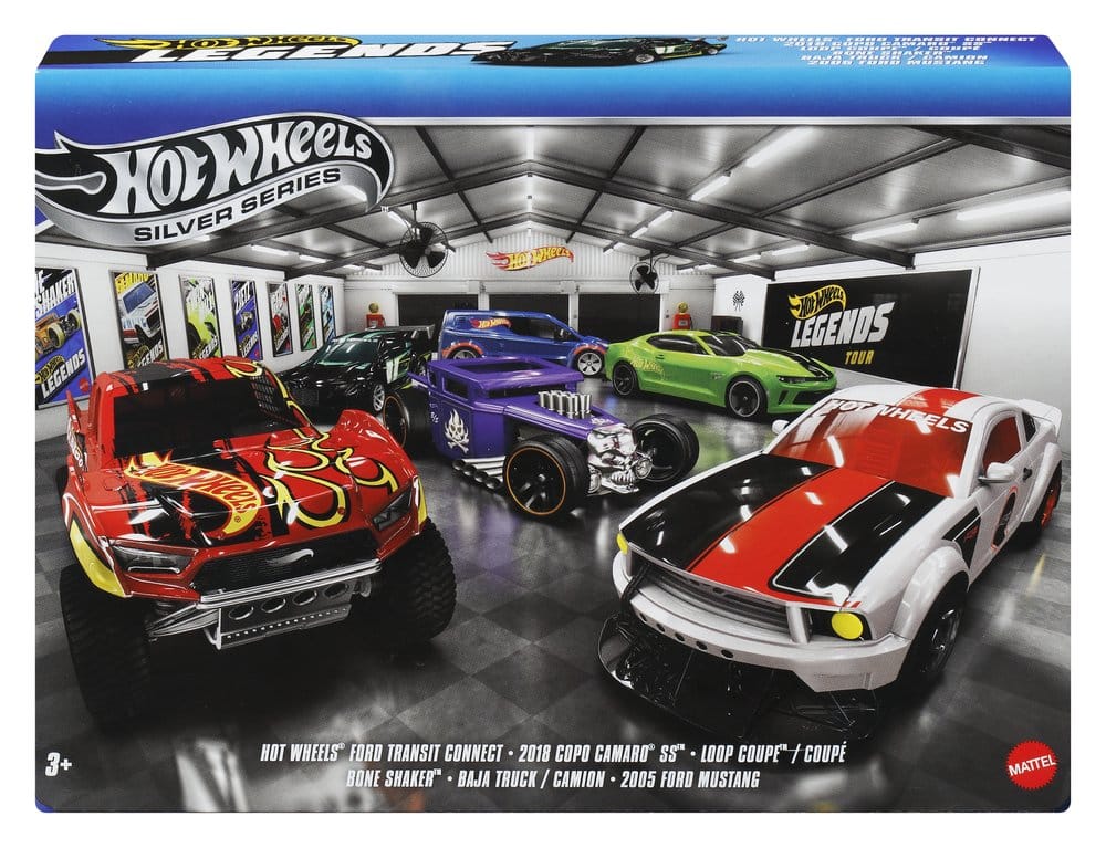 Hot Wheels Silver Series Die-Cast Fahrzeuge 6er-Pack 1/64 Legends - Versand: 7 Tage nach Bestellung