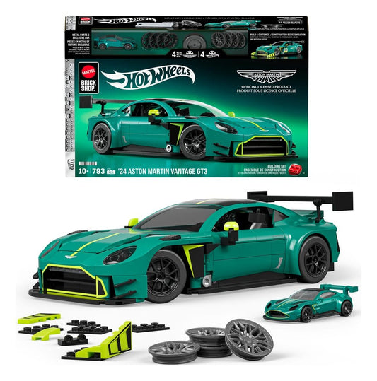 Hot Wheels Elite Mattel Brick Shop Bauset 1/16 '24 Aston Martin Vantage GT3 - Preorder - ETA: 17.10.2026