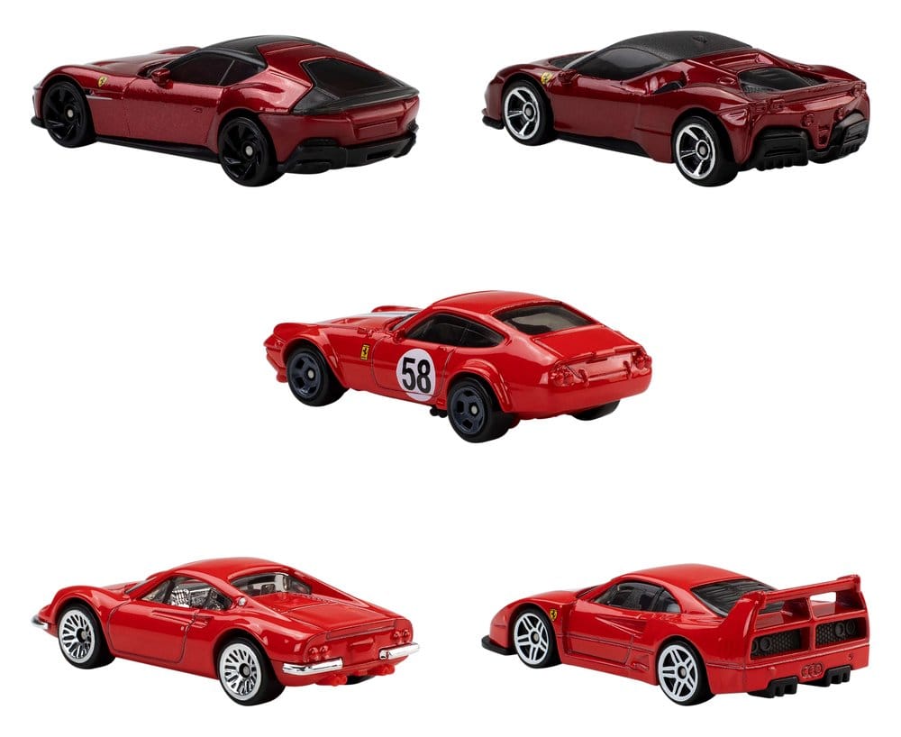Ferrari Hot Wheels Die-Cast Fahrzeuge 5er-Pack 1/64 - Preorder - ETA: 08.09.2026
