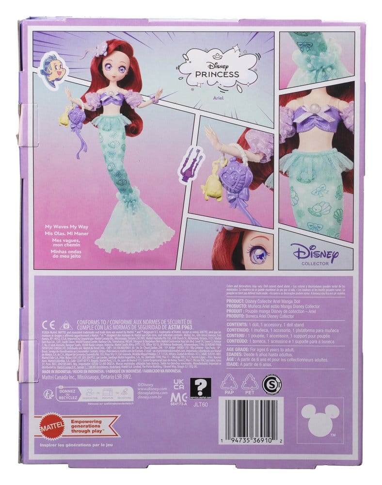 Disney Princess Puppe Manga Arielle 22 cm - Versand: 7 Tage nach Bestellung