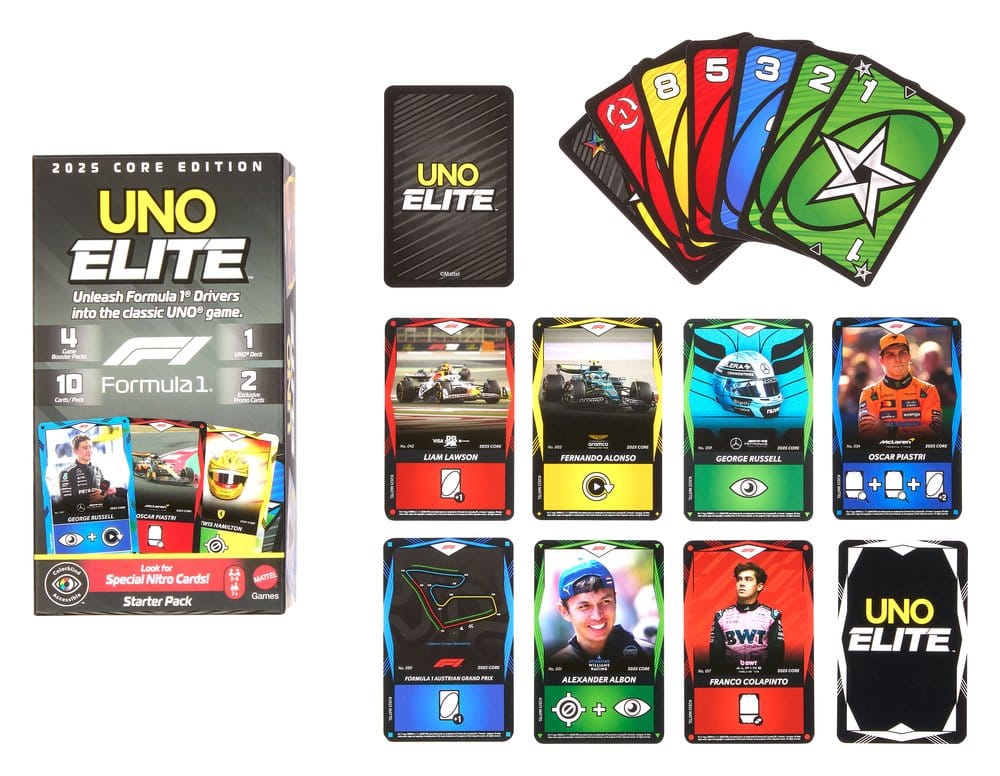 Formula 1 UNO Kartenspiel Elite F1 Starter-Set - Preorder - ETA: 26.03.2026