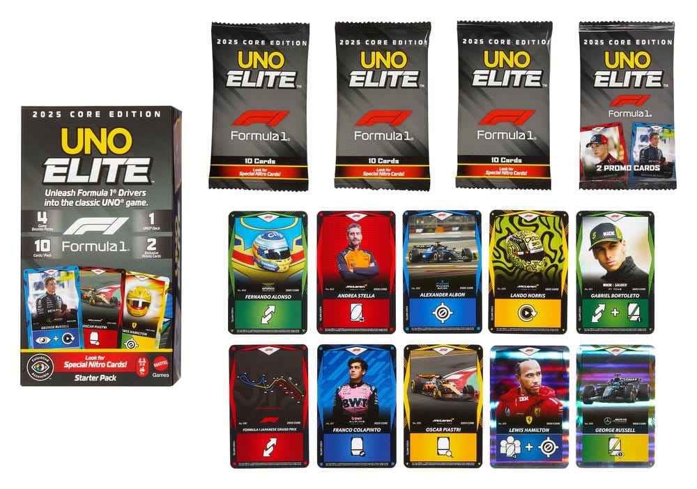 Formula 1 UNO Kartenspiel Elite F1 Starter-Set - Preorder - ETA: 26.03.2026