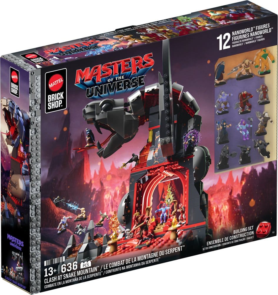 Masters of the Universe Mattel Brick Shop Bauset Snake Mountain - Versand: 7 Tage nach Bestellung