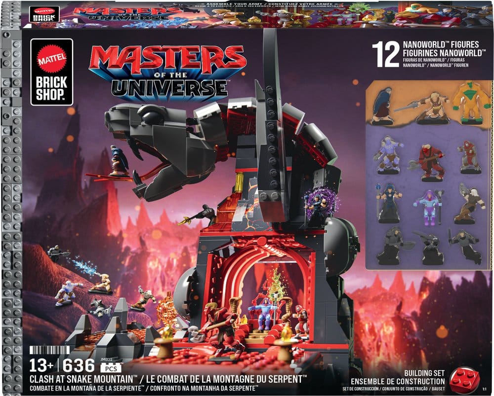 Masters of the Universe Mattel Brick Shop Bauset Snake Mountain - Versand: 7 Tage nach Bestellung