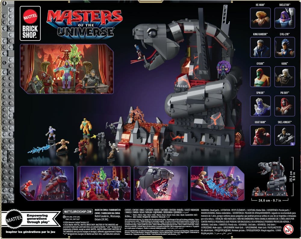 Masters of the Universe Mattel Brick Shop Bauset Snake Mountain - Versand: 7 Tage nach Bestellung