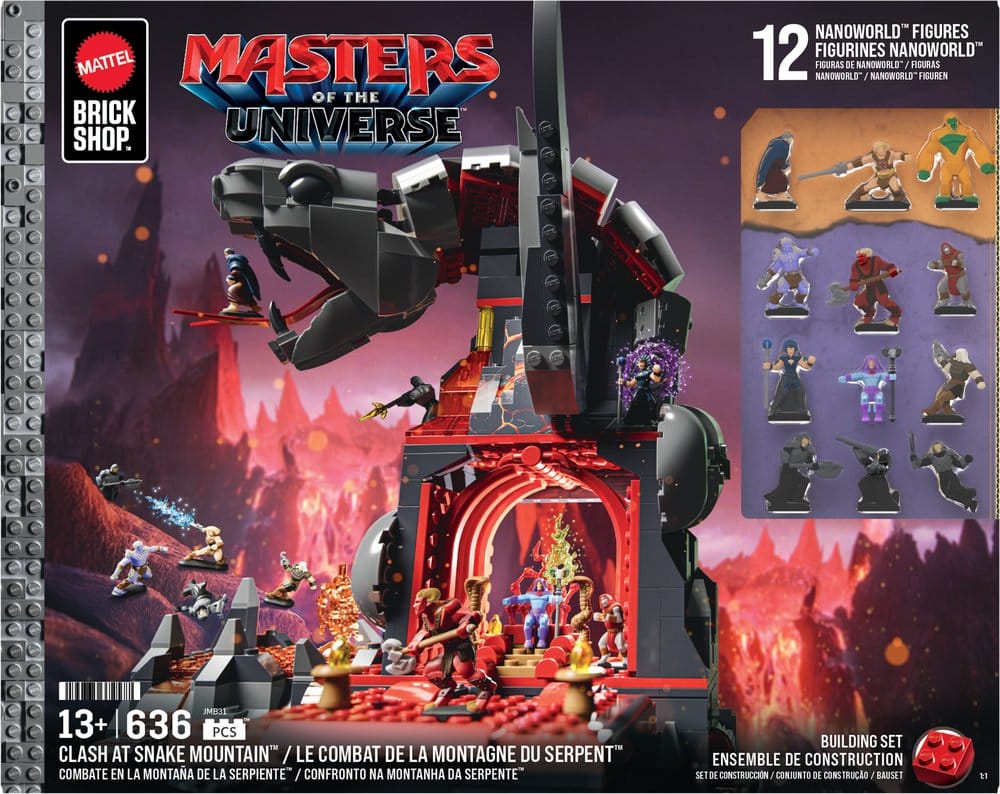 Masters of the Universe Mattel Brick Shop Bauset Snake Mountain - Versand: 7 Tage nach Bestellung