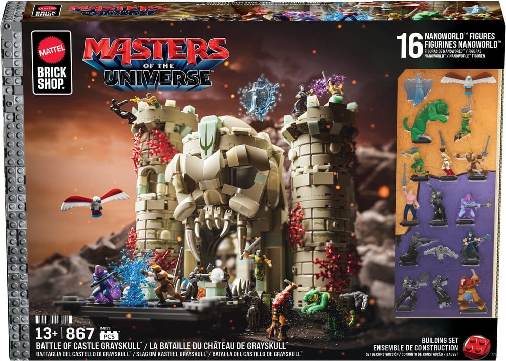 Masters of the Universe Mattel Brick Shop Bauset Castle Grayskull - Preorder - ETA: 08.08.2026