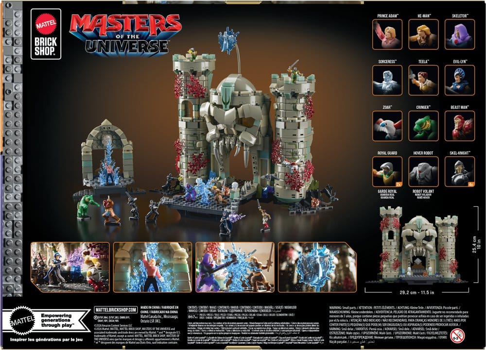 Masters of the Universe Mattel Brick Shop Bauset Castle Grayskull - Preorder - ETA: 08.08.2026